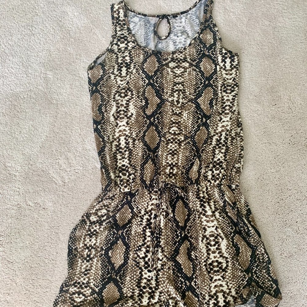 Anrabess Sleeveless Printed Romper